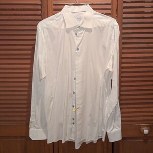 Eton Men's Elegant White Dress Shirt 17 3/4